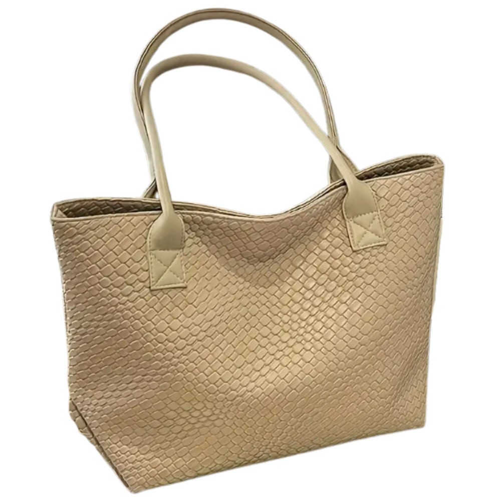 Elegant Genuine Leather Shoulder Bag – Minimalist Design with Adjustable Shoulder Strap