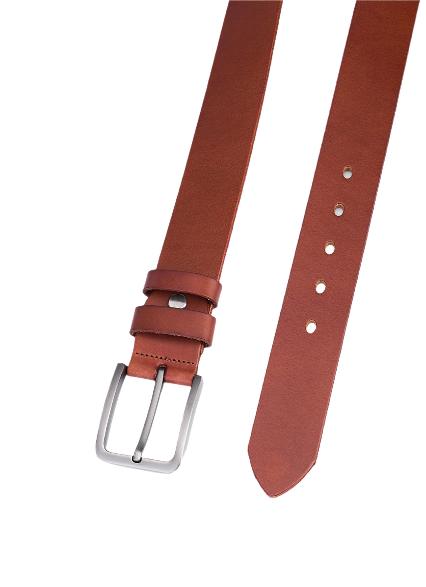 Luxury Crocodile Leather Belt for Men - Full Grain Leather - Stylish Brown Leather Belt - Durable and Long-lasting Design