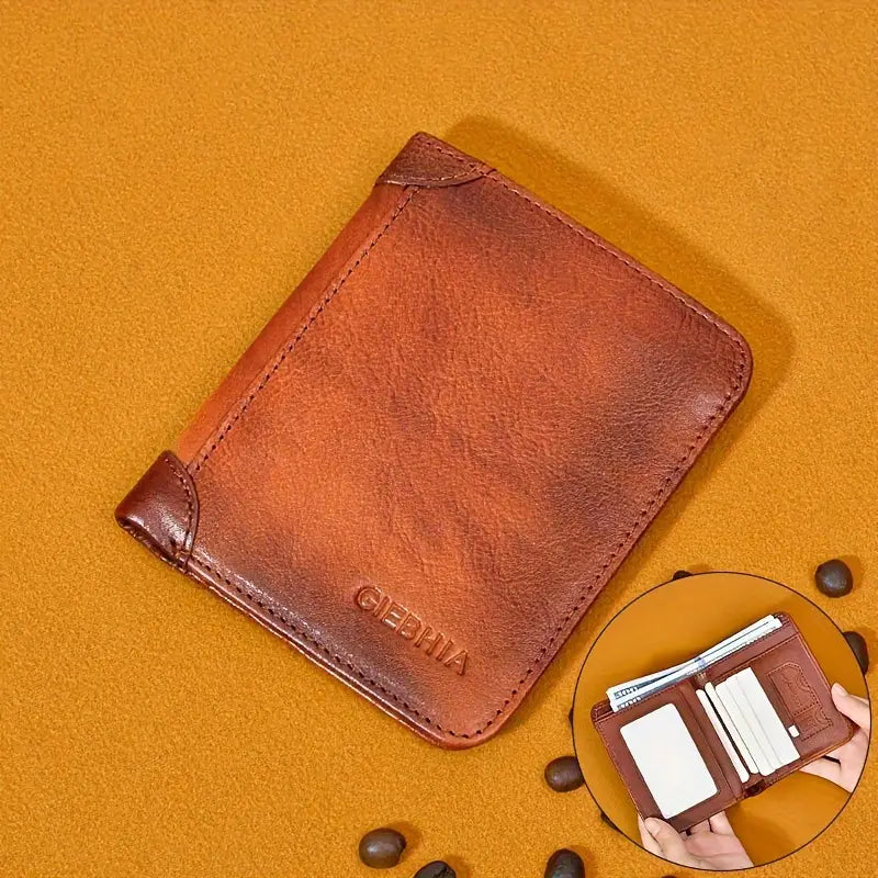 Vintage Thin Leather RFID Wallet | AUSTIN