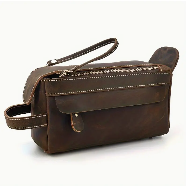 Vegan Leather Toiletry Bag