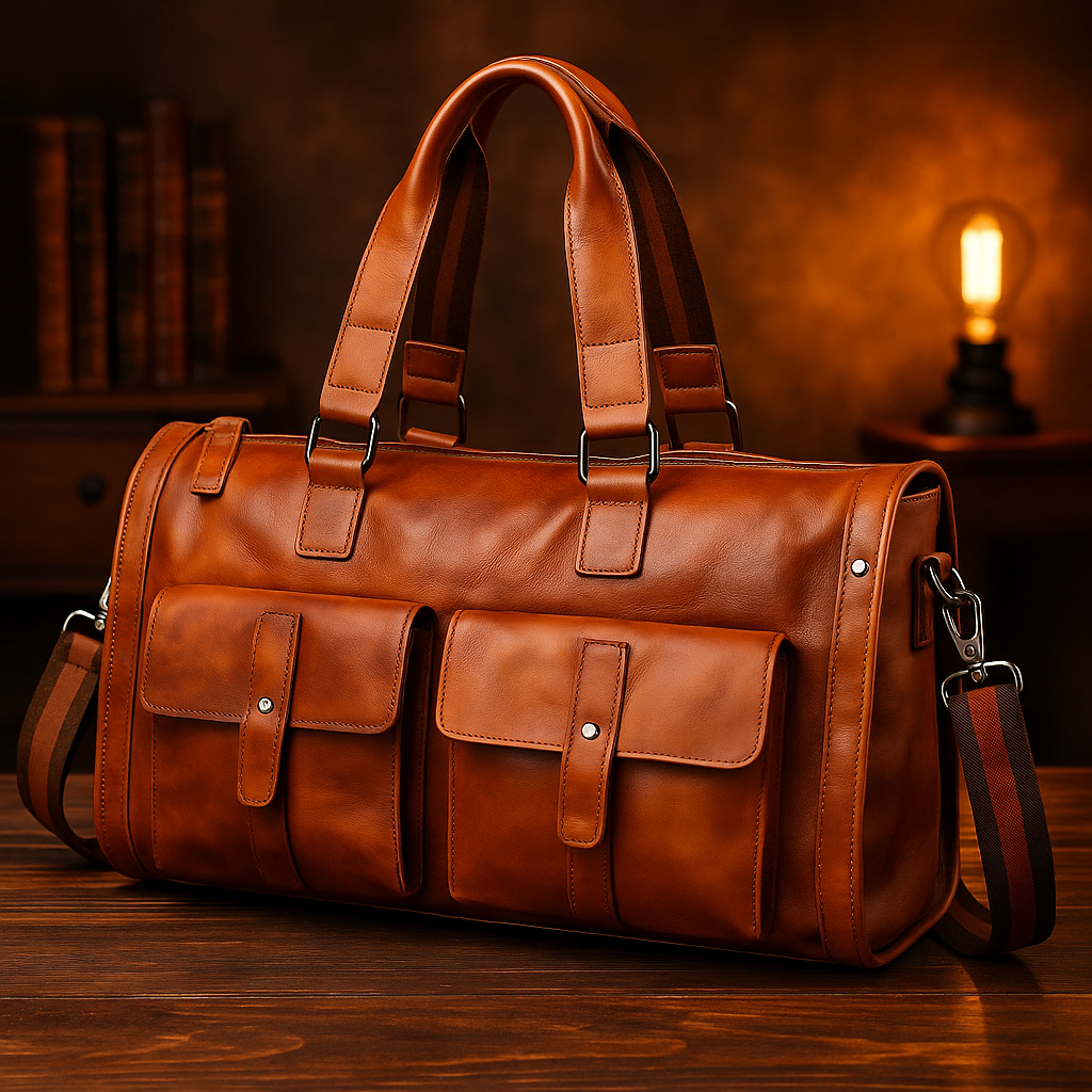 Large Leather Men's Luggage Bag | Camden