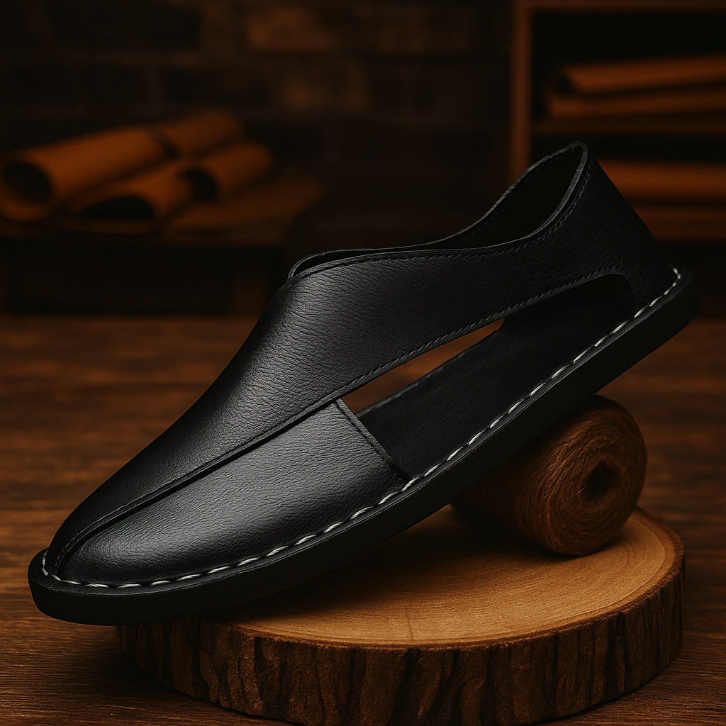 James's Roman Leather Sandals