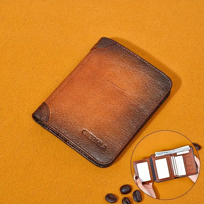 Vintage Thin Leather RFID Wallet | AUSTIN