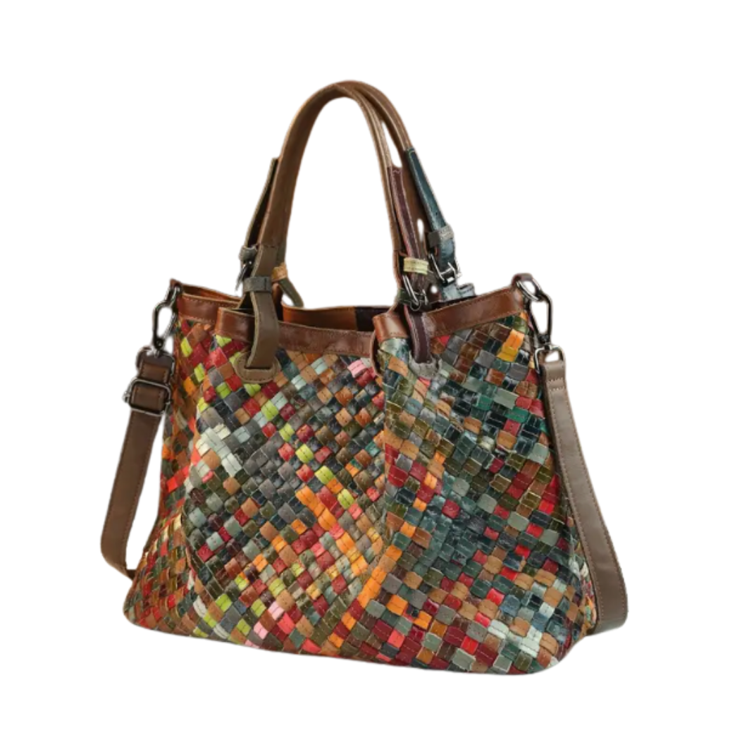 Woven Vintage Leather Bag (Wellpunkt Design)