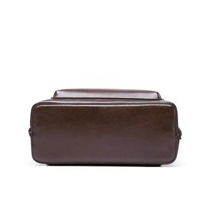 Elegant double zipper backpack in classic style