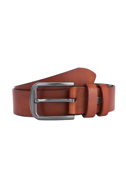Luxury Rundleer Belt for Men - Full Leather Brown - High-Quality and Durable Leather Belt