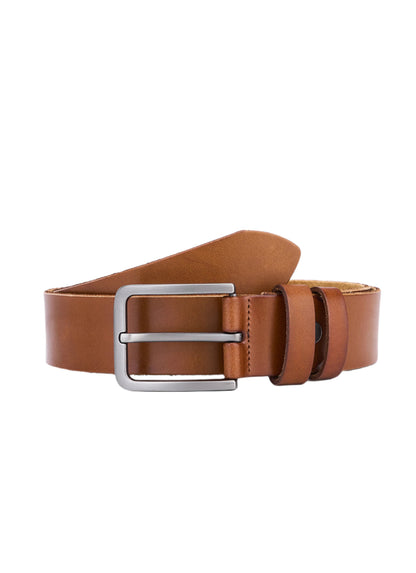 Elegant High-Quality Full Leather Cowhide Belt in Cognac Luxury Leather Dress Belt Durable and Long-Lasting Men's Belt