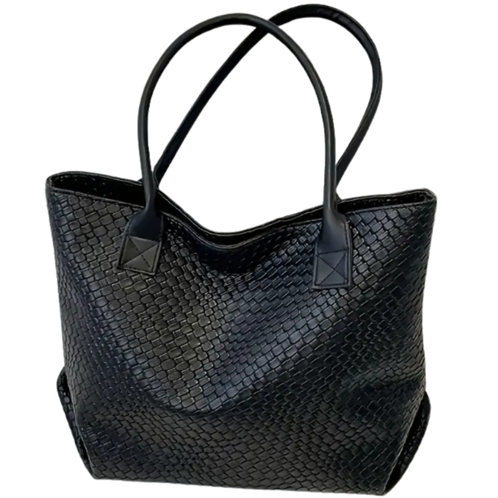 Elegant Genuine Leather Shoulder Bag – Minimalist Design with Adjustable Shoulder Strap