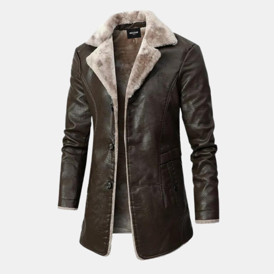 Maverick Soul - Men's Leather Jacket with Cozy Inner Lining for a Stylish Look
