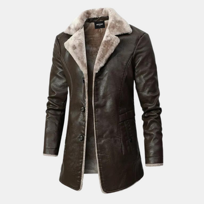 Maverick Soul - Men's Leather Jacket with Cozy Inner Lining for a Stylish Look