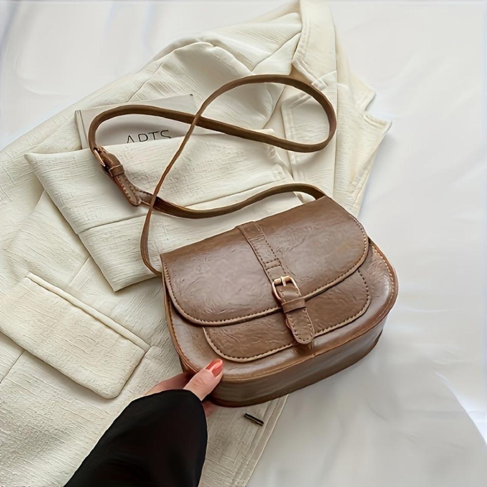 Evelyn Elegant Saddle Crossbody Bag