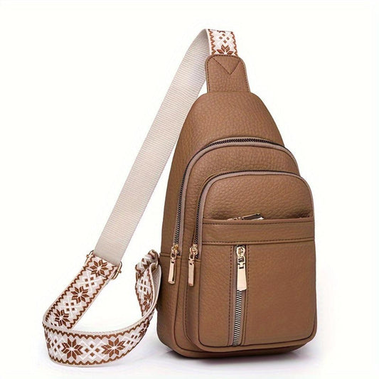Rustic Hazel Vintage Chest Crossbody Bag for Style-Conscious Adventurers
