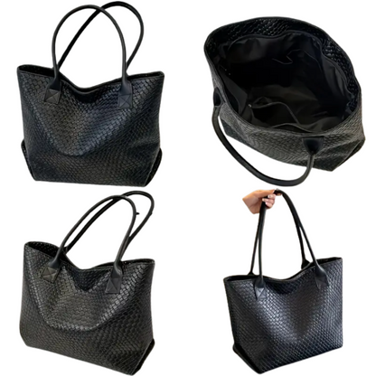 Elegant Genuine Leather Shoulder Bag – Minimalist Design with Adjustable Shoulder Strap