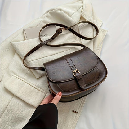 Evelyn Elegant Saddle Crossbody Bag