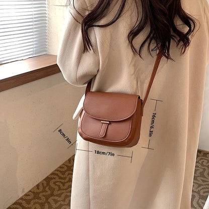 Stylish Retro Saddle Crossbody Bag by Amelia
