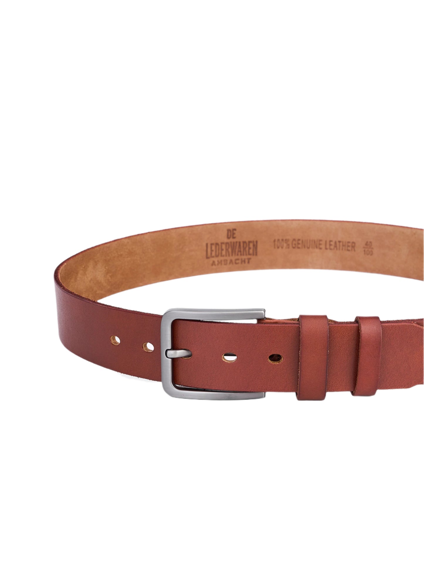 Luxury Crocodile Leather Belt for Men - Full Grain Leather - Stylish Brown Leather Belt - Durable and Long-lasting Design