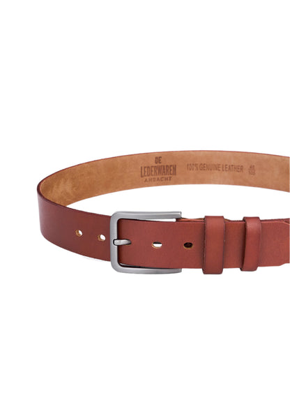 Luxury Crocodile Leather Belt for Men - Full Grain Leather - Stylish Brown Leather Belt - Durable and Long-lasting Design