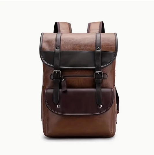 Multifunctional Leather Closure Backpack | IDEALISMUS