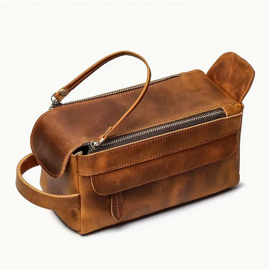 Vegan Leather Toiletry Bag