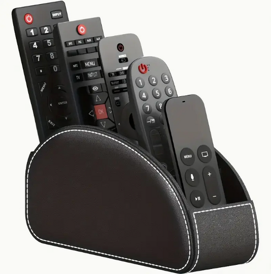 Leather Remote Control Holder or for Cosmetics