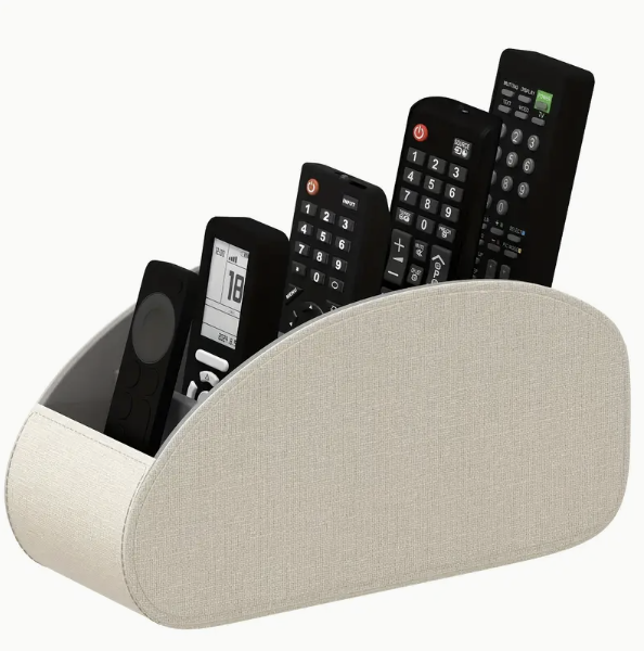 Leather Remote Control Holder or for Cosmetics