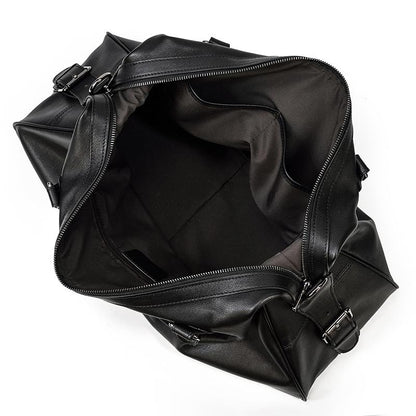 Black Leather Travel Bag | AALBORG