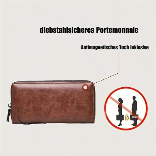 Stylish Holden RFID Wallet with Practical Zipper