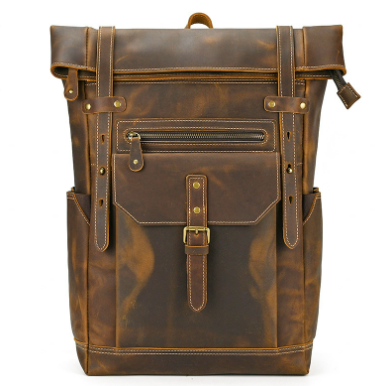 Leather Laptop Rucksack | JASPER