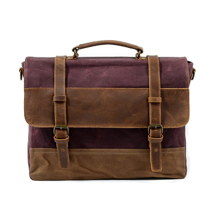 Wachs-Canvas Messenger Bag | MOKALO