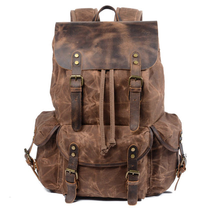 Linen Leather Backpack | SALZBURG