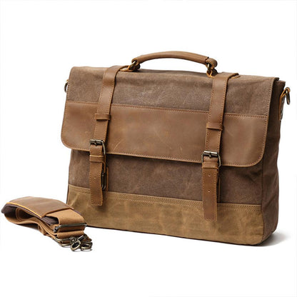 Wachs-Canvas Messenger Bag | MOKALO