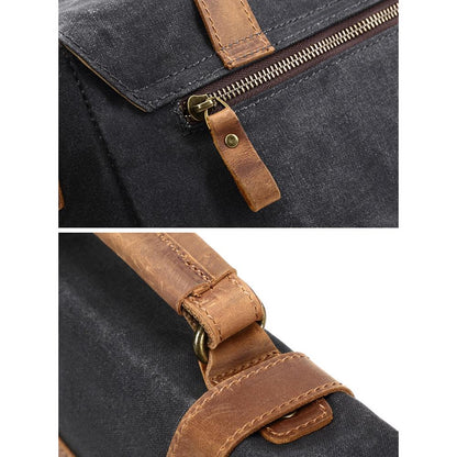Wachs-Canvas Messenger Bag | MOKALO