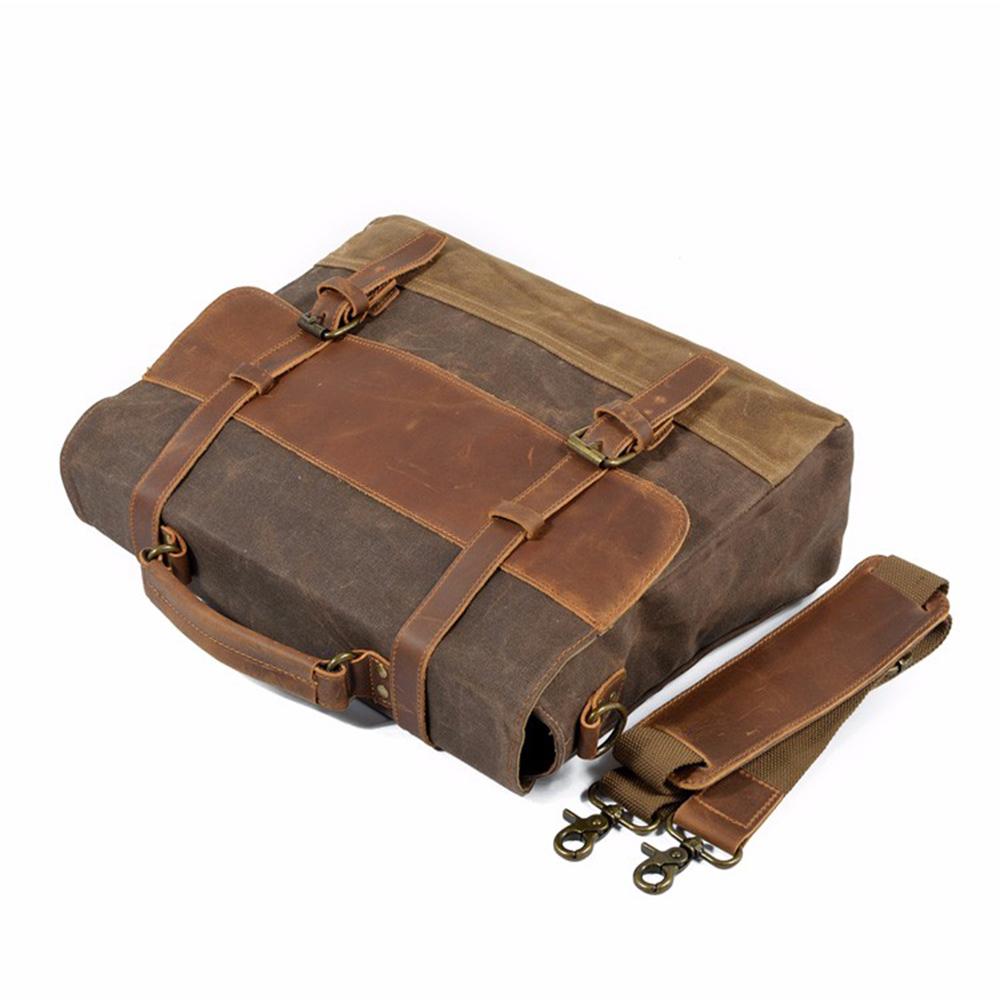 Wachs-Canvas Messenger Bag | MOKALO