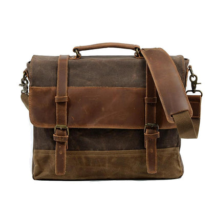 Wachs-Canvas Messenger Bag | MOKALO