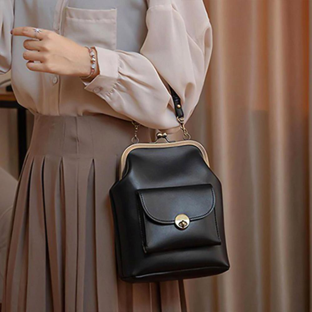 Elegant Vintage Kiss-Lock Bag - Grace's Retro Chic Must-Have