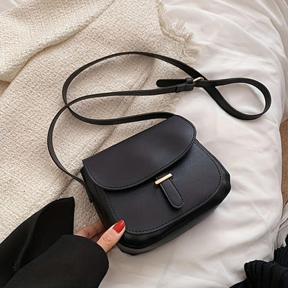 Stylish Retro Saddle Crossbody Bag by Amelia
