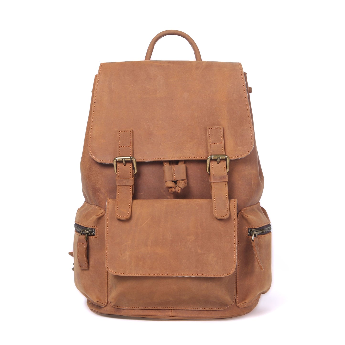 Leather Backpack with Drawstring | FLAM