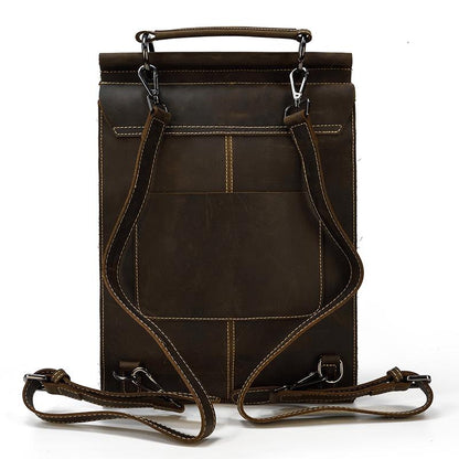 Leather Backpack-Handbag | OLDEN