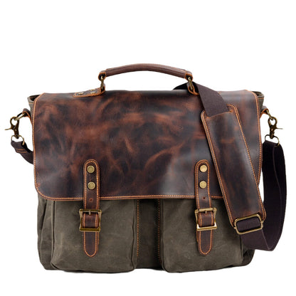 Vintage Canvas Shoulder Bag | ANSEN