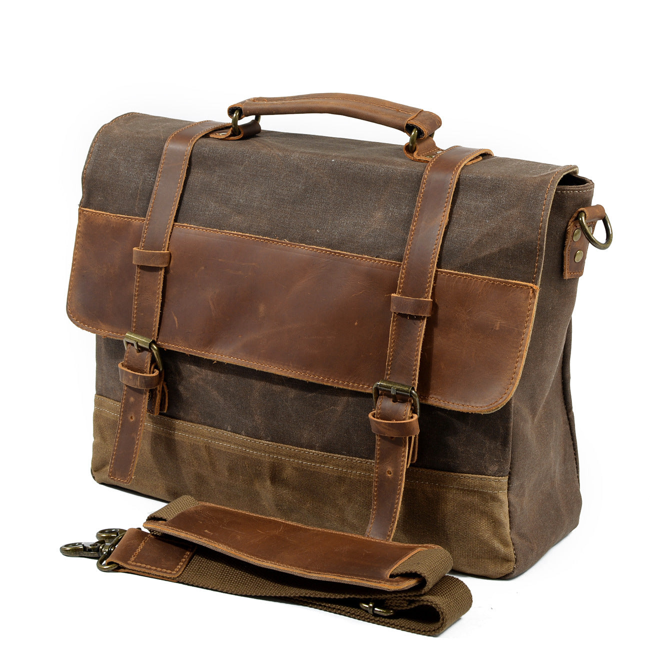 Wachs-Canvas Messenger Bag | MOKALO