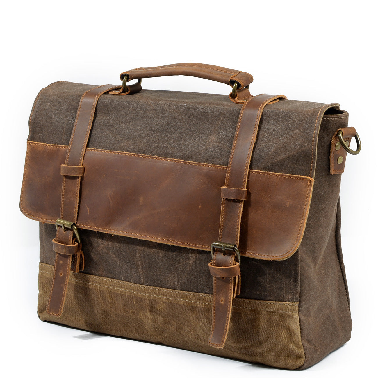 Wachs-Canvas Messenger Bag | MOKALO