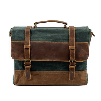 Wachs-Canvas Messenger Bag | MOKALO
