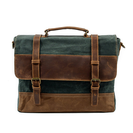 Wachs-Canvas Messenger Bag | MOKALO