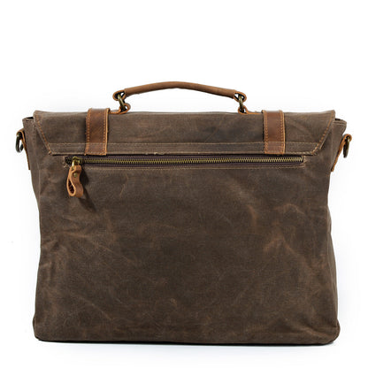 Wachs-Canvas Messenger Bag | MOKALO