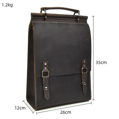 Leather Backpack-Handbag | OLDEN